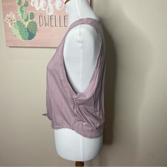 Zyia Lilac Front Tie Tank Top - Picture 4 of 9